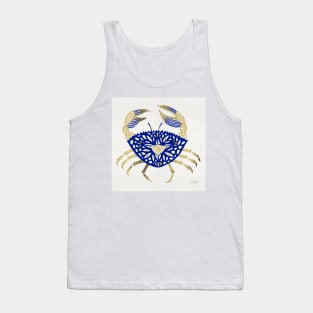 Navy Gold Crab Tank Top